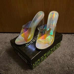 Holo sheen heels